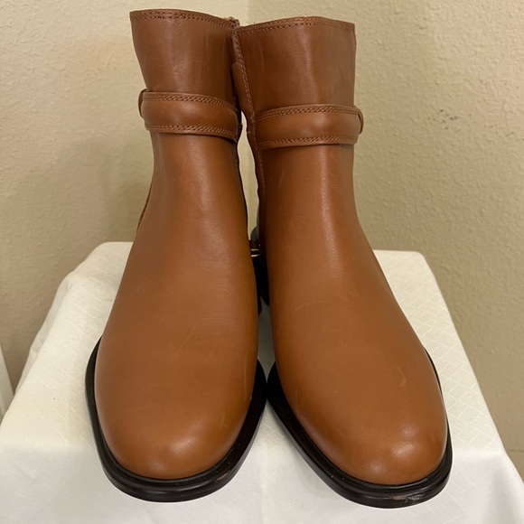 Franco Sarto Elese Womens Leather Ankle Boots brown Size 7M - Picture 7 of 10